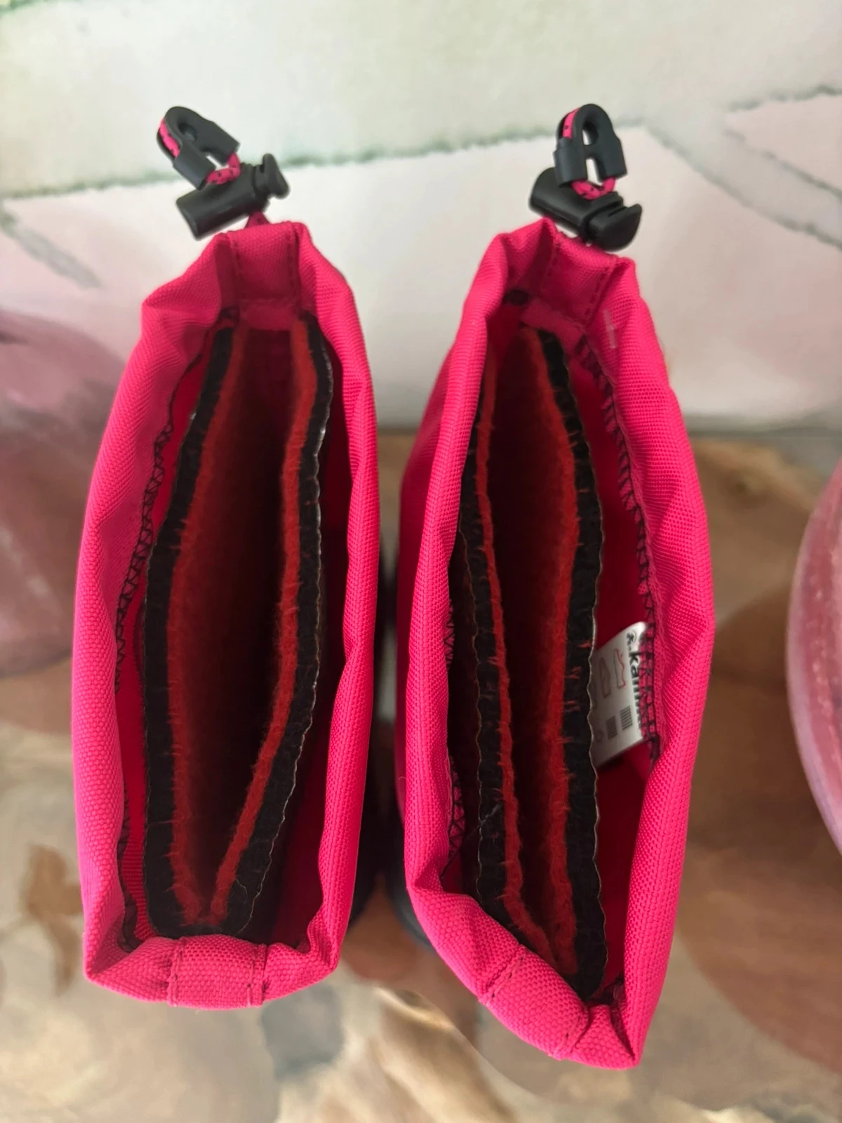 Botas de neve Kamik rosa escuro para meninas, tamanho 32, pós-esqui – photo 5